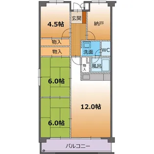 ホレスト【3階】の間取り