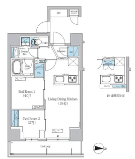 アーバネックス錦糸公園III【3階】の間取り
