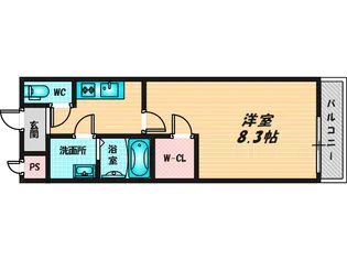 フジパレス新深江【1階】の間取り