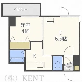 ラフォーレ円山公園【2階】の間取り
