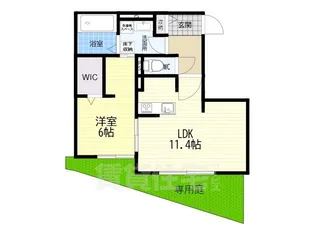 シャンテ アゼリア【1階】の間取り