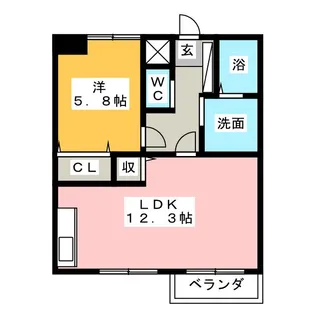 e’ハウス本城【2階】の間取り