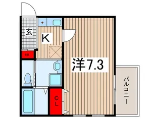 ボヌールテラスA【3階】の間取り