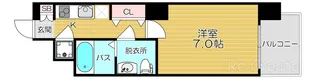 アドバンス上町台ラシュレ【8階】の間取り