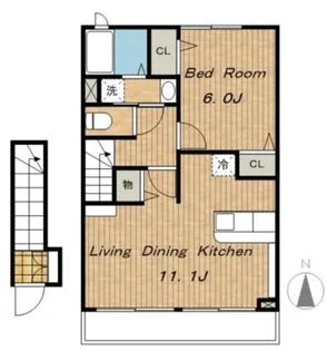 サニーブライト【2階】の間取り