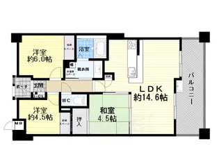 クレアシティ阿倍野【2階】の間取り