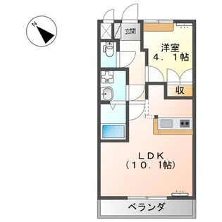 グリーンシティY・S・R【2階】の間取り