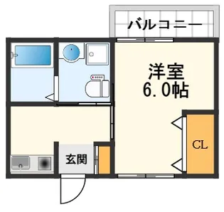 明輝春日マンション【2階】の間取り