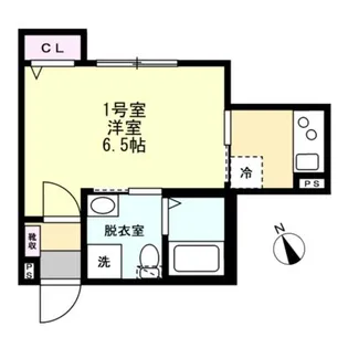 ベイルームスタイル湘南善行【1階】の間取り
