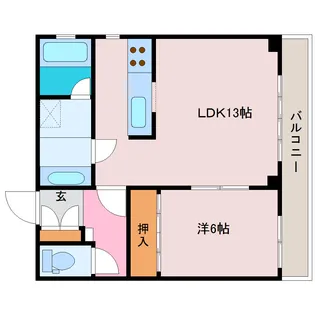 M1ビル【4階】の間取り