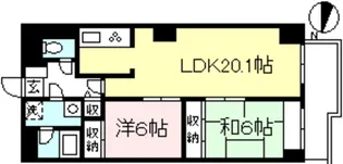 バードタウン2番館【2階】の間取り