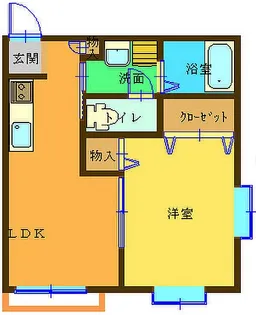 ディアス・ナカハラII【1階】の間取り
