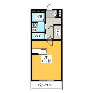ライフイン・パル【1階】の間取り