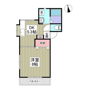 キセハイツ【2階】の間取り