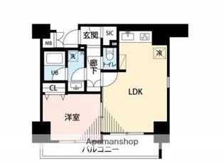 マイナビSTAY日本橋パークサイド【2階】の間取り