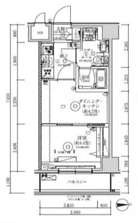 レアライズ赤羽イースト【4階】の間取り