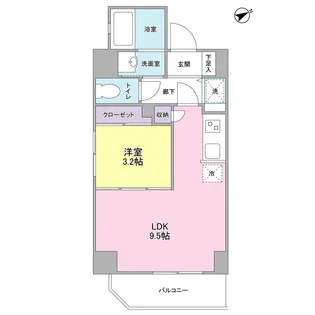 ルジェンテ・バリュ横濱反町【7階】の間取り