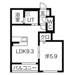luneI(ルネワン)【1階】の間取り