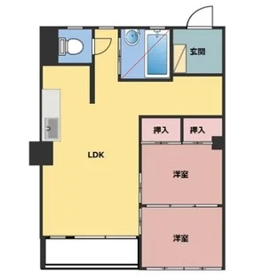 升本マンション【3階】の間取り