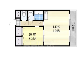 ラポール摂津【2階】の間取り
