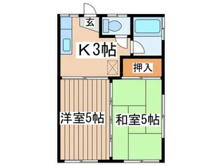 ヴィラ下北沢【2階】の間取り