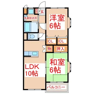 パティオス清和【2階】の間取り