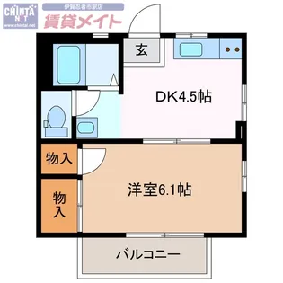 カーサ丸之内【2階】の間取り