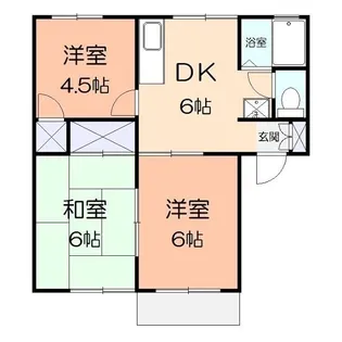 クローバーハイツ【1階】の間取り