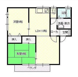 リバーサイドヒルズK【1階】の間取り