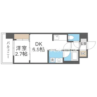 アーバングランデ新大阪【8階】の間取り