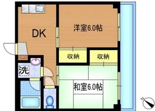 ドミールアオキ 300B【3階】の間取り