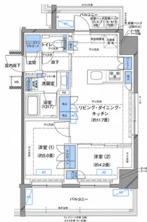 ラティエラ横濱大通り公園【5階】の間取り
