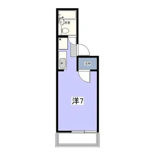 ハイツフジハラC【1階】の間取り