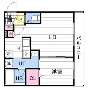 CARRERA栄通【4階】の間取り