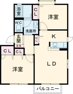エクシードアネックス B棟【2階】の間取り