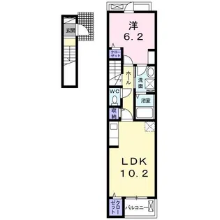 プレシス中津II【2階】の間取り