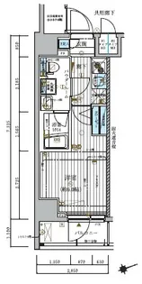 メインステージ北千住IV【3階】の間取り