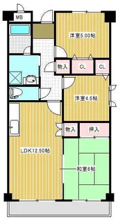 ツインプラザ千里【2階】の間取り