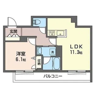 リラフォート(観音)【3階】の間取り
