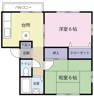 グリーンパール富士見ヶ丘【2階】の間取り