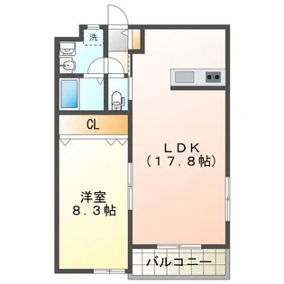 アームスI【2階】の間取り