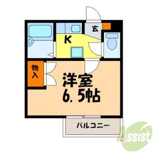アクアハイツ【2階】の間取り