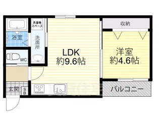 ルチェ・ソラーレ2玉出西【1階】の間取り