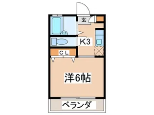 秋広コ-ポB【2階】の間取り