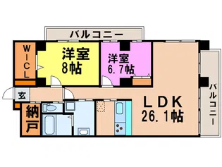 La Forteresse de Fees覚王山【4階】の間取り