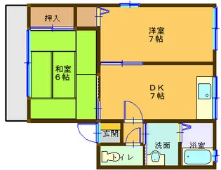 ハイムもみじ A棟【2階】の間取り
