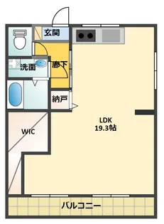 アンジュール花堂南【3階】の間取り