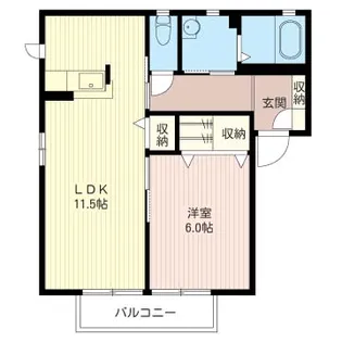 ベルナティオB【2階】の間取り