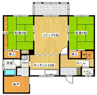 北海道三笠市美園町【一戸建】の間取り