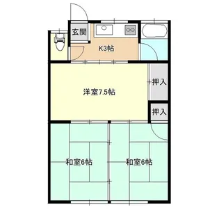秀雲荘【1階】の間取り